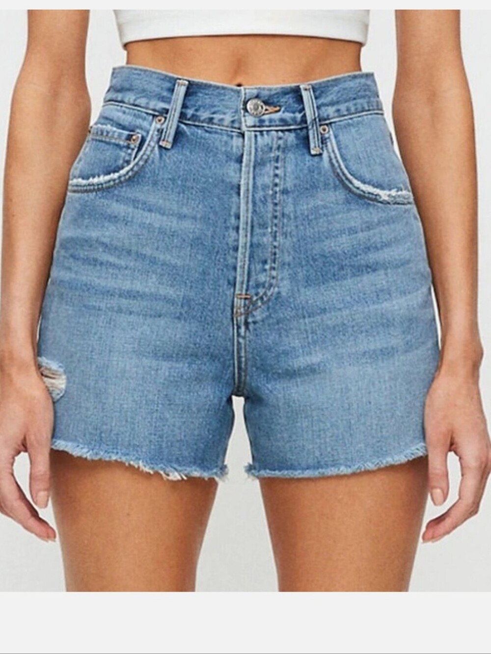 Grlfrnd The Jules Super High Rise Vintage Cut Off Size 30